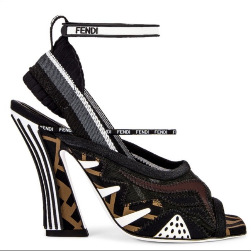 Fendi FF freedom patchwork sandal